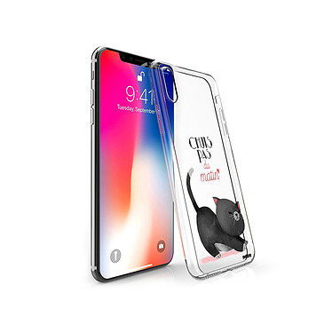 Acheter Evetane Coque iPhone X/Xs silicone transparente Motif Chuis pas du matin ultra resistant