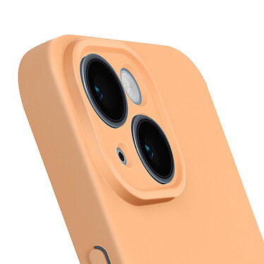 Acheter Avizar Coque Silicone pour iPhone 15 Caméra Protégée Doux au Toucher  Orange