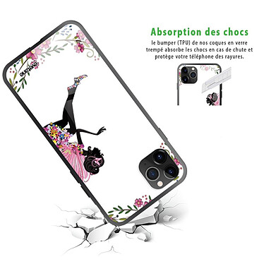Avis Evetane Coque en verre trempé iPhone 11 Pro Fée Fleurale