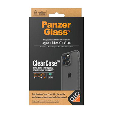 Avis PanzerGlass Coque ClearCase D3O pour iPhone 15 Pro Max