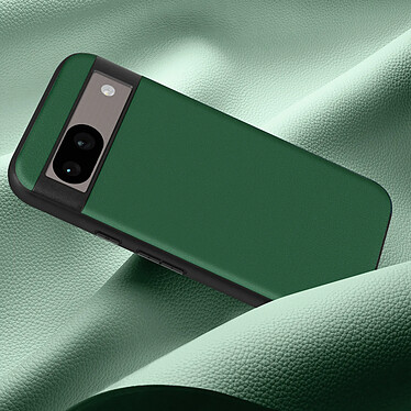 Acheter Avizar Coque pour Google Pixel 8A Bi-matière Aspect Cuir Cowhide Cover Vert