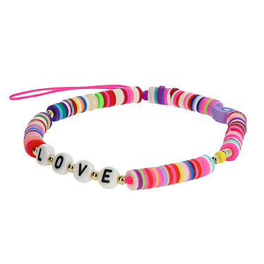 Avizar Bijou de Téléphone Bracelet Collection Lovely 25cm Multicolore