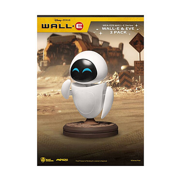 Wall-E - Pack 2 figurines Mini Egg Attack Wall-E Series  & Eve 8 cm pas cher