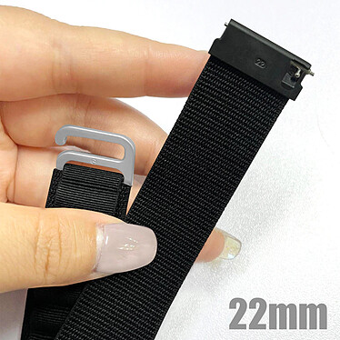 Avis Avizar Bracelet Nylon pour Huawei Watch GT 3 Pro 46mm 43mm Watch GT 2 46mm 42mm Noir