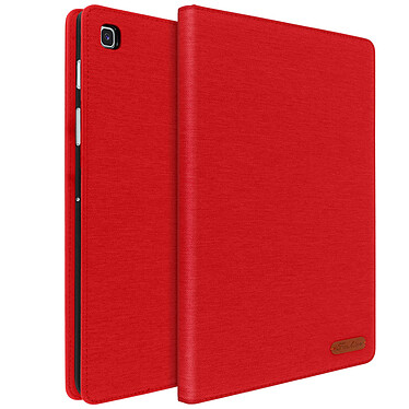 Avizar Housse Samsung Galaxy Tab S5e Rangements Cartes Fonction Support Fin Rouge