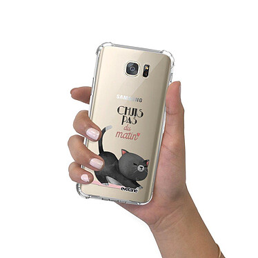 Evetane Coque Samsung Galaxy S7 anti-choc souple angles renforcés transparente Motif Chuis pas du matin pas cher