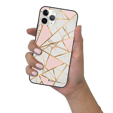 LaCoqueFrançaise Coque iPhone 12 Pro Max Coque Soft Touch Glossy Marbre Rose Design pas cher