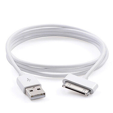 Avizar Chargeur secteur + Câble Compatible iPod iPad Iphone 30-broches - Blanc pas cher