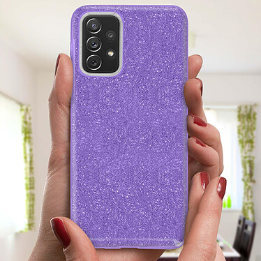 Acheter Avizar Coque pour Samsung A52 / A52s Paillette Amovible Silicone Semi-rigide violet