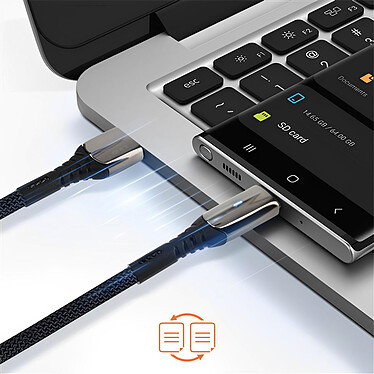 Acheter LinQ Câble USB vers micro USB pour Téléphone, Charge 5A LinQ Noir 1m Blanc