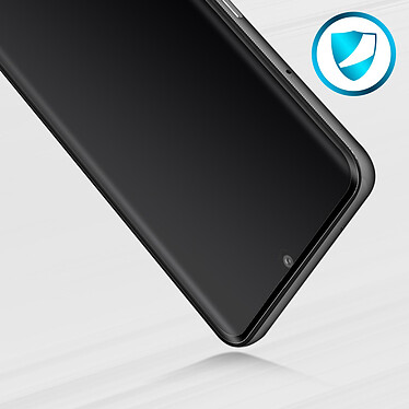 Avizar Vitre Samsung Galaxy A72 Verre Trempé 9H Biseauté Transparent / Noir pas cher
