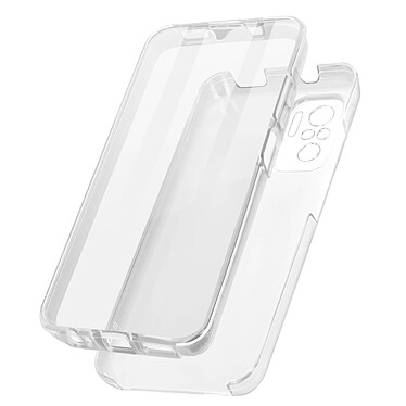 Avizar Coque Xiaomi Redmi Note 10 et Note 10s Arrière Rigide Avant Souple - transparent