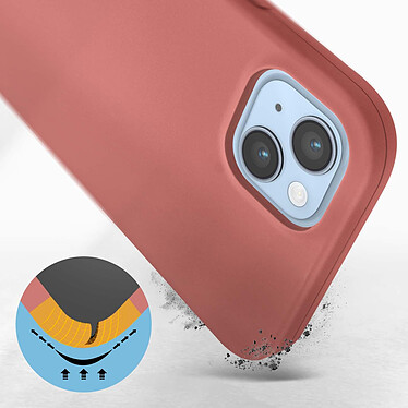 Avis Avizar Coque pour iPhone 14 Plus Silicone Semi-rigide Finition Soft-touch Fine  rose