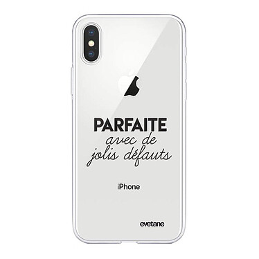 Evetane Coque iPhone Xs Max silicone transparente Motif Parfaite Avec De Jolis Défauts ultra resistant