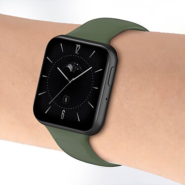 Avis Avizar Bracelet pour Oppo Watch 3 Silicone Soft-Touch Sange à Trous  vert foncé