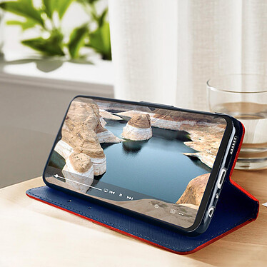 Acheter Avizar Étui pour Samsung Galaxy A23 5G et M23 Clapet Portefeuille et Support Vidéo avec Languette Magnétique  Rouge et Bleu Nuit