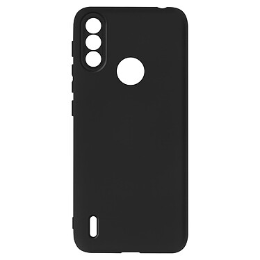 Avizar Coque Motorola Moto E7i Silicone Semirigide Finition Soft Touch Fine Noir