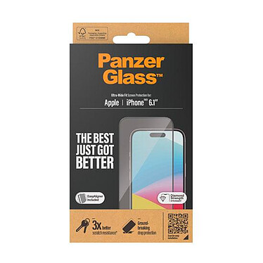 Avis PanzerGlass Protection d'écran Ultra-Wide Fit pour iPhone 15 (PG-2809)