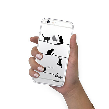 Avis Evetane Coque iPhone 6/6S silicone transparente Motif Chat Lignes ultra resistant