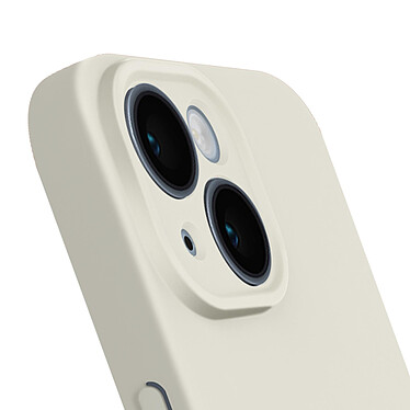 Acheter Avizar Coque Silicone pour iPhone 15 Caméra Protégée Doux au Toucher  Blanc