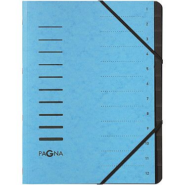 PAGNA Trieur 'Sorting File', 12 compartiments, bleu clair