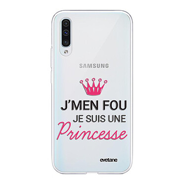 Evetane Coque Samsung Galaxy A50 360 intégrale transparente Motif Je suis une princesse Tendance