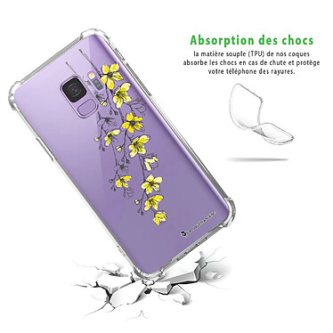 Avis LaCoqueFrançaise Coque Samsung Galaxy S9 Silicone antichocs Solides coins renforcés  transparente Motif Fleurs Cerisiers