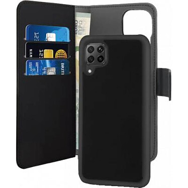 PURO Étui pour Huawei P40 Lite Folio 2 en 1 avec Coque Magnétique et Porte-cartes Noir