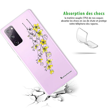 Avis LaCoqueFrançaise Coque Samsung Galaxy S20 FE 360 intégrale transparente Motif Fleurs Cerisiers Tendance