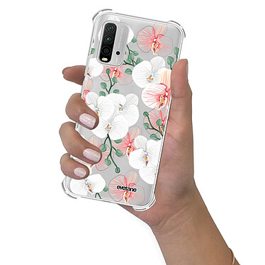 Evetane Coque Xiaomi Redmi 9T anti-choc souple angles renforcés transparente Motif Orchidées pas cher