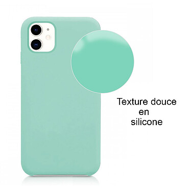 Acheter LaCoqueFrançaise Coque iPhone 11 Vert Pale Silicone Liquide toucher doux , Anti Chocs
