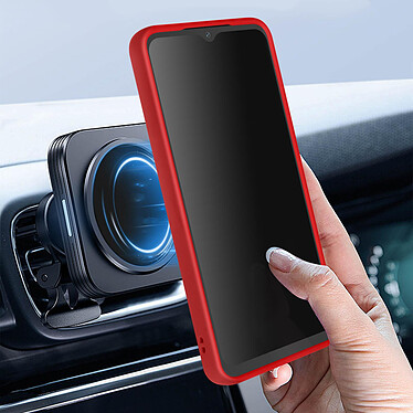 Acheter Avizar Coque pour Samsung Galaxy A14 5G et 4G Bi-matière Bague Métallique Support Vidéo  Rouge