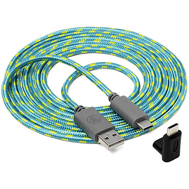 snakebyte - Câble USB-C tressé pour Nintendo Switch et Switch Lite