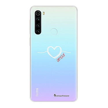 LaCoqueFrançaise Coque Xiaomi Redmi Note 8 T 360 intégrale transparente Motif Coeur Blanc Amour Tendance