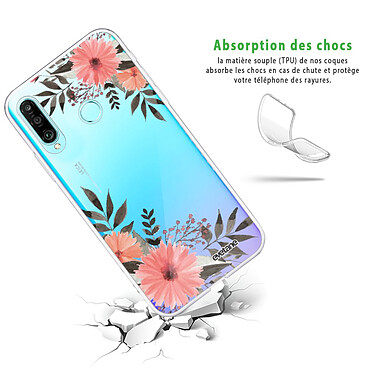 Avis Evetane Coque Huawei P30 Lite/ P30 Lite XL 360 intégrale transparente Motif Fleurs roses Tendance