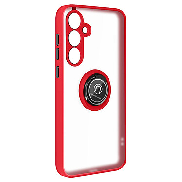 Avizar Coque pour Samsung Galaxy A55 Bague Métallique Fonction Support Rouge