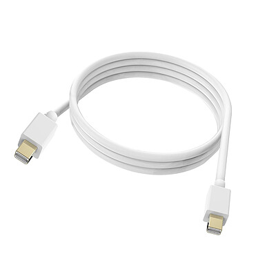 Avizar Câble Vidéo Mini DisplayPort Mâle vers Mâle Haute Résolution 4K 1.8m Blanc
