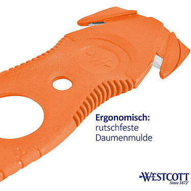 Acheter WESTCOTT Cutter de sécurité, set de 5, orange