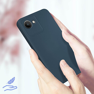 Acheter Avizar Coque pour Realme C30 Silicone Semi-rigide Finition Soft-touch Fine  bleu nuit
