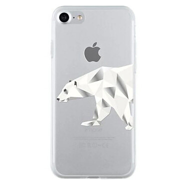 BigBen Connected Coque pour iPhone SE 2020/8/7 Semi-rigide avec motifs ours polaire Transparent