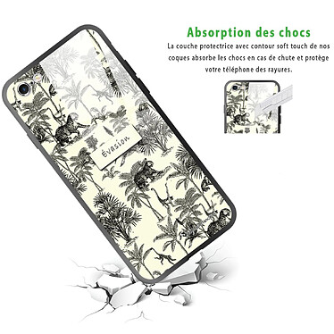 Avis LaCoqueFrançaise Coque iPhone 6/6S Coque Soft Touch Glossy Botanic Evasion Design