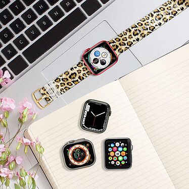 Acheter Avizar Bracelet pour Apple Watch 41 / 40 / 38 mm Silicone à Motif Léopard
