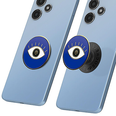 Acheter Popsockets PopGrip Design Evil Eye pour Smartphone, Bague et Support Universel Bleu