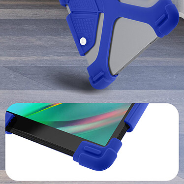 Avis Avizar Coque pour tablette 7.9 à 9 pouces Universel Silicone Gel Bumper Fonction support  bleu