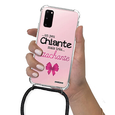 Evetane Coque cordon Samsung Galaxy S20 Dessin Un peu chiante tres attachante pas cher