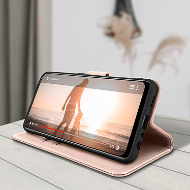 Acheter Avizar Étui pour Oppo A74 Clapet Portefeuille Support Vidéo  Rose Gold