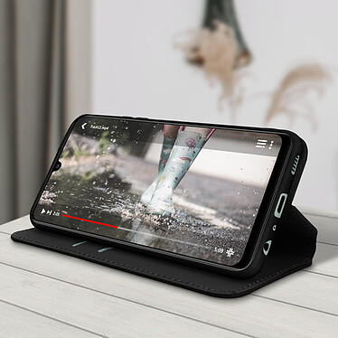 Acheter Avizar Housse Samsung Galaxy A22 Portefeuille Fonction Support Vidéo noir