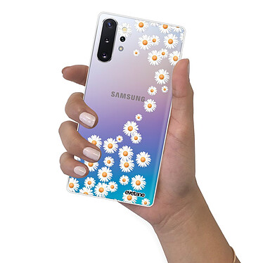 Evetane Coque Samsung Galaxy Note 10 Plus 360 intégrale transparente Motif Marguerite Tendance pas cher