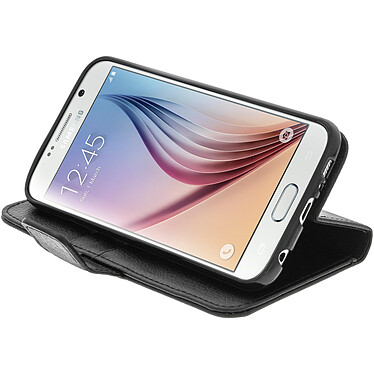 Avis Avizar Housse Etui Folio Portefeuille pour Samsung Galaxy S6 - Noir