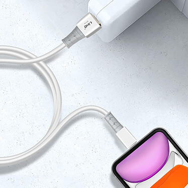 Acheter LinQ Câble USB vers Lightning Recharge Rapide 3A pour iPhone et iPad 1.2m Blanc